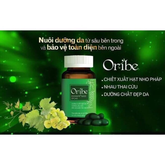 Viên uống Oribe - hỗ trợ giúp sáng da và giảm nguy cơ da khô