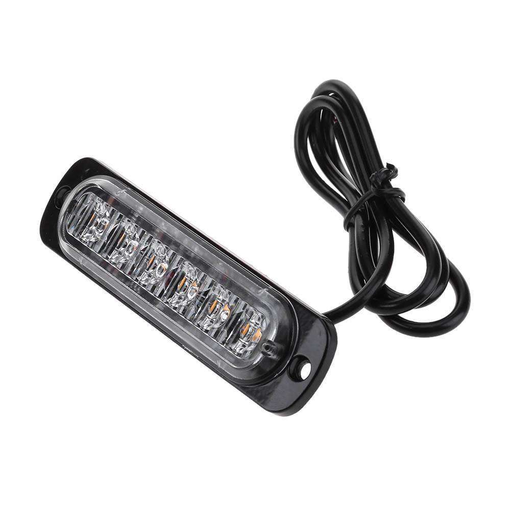 1 Thanh 6 Đèn Led Báo Tín Hiệu Khẩn Cấp Cho Xe Hơi / Xe Máy 12v-24v