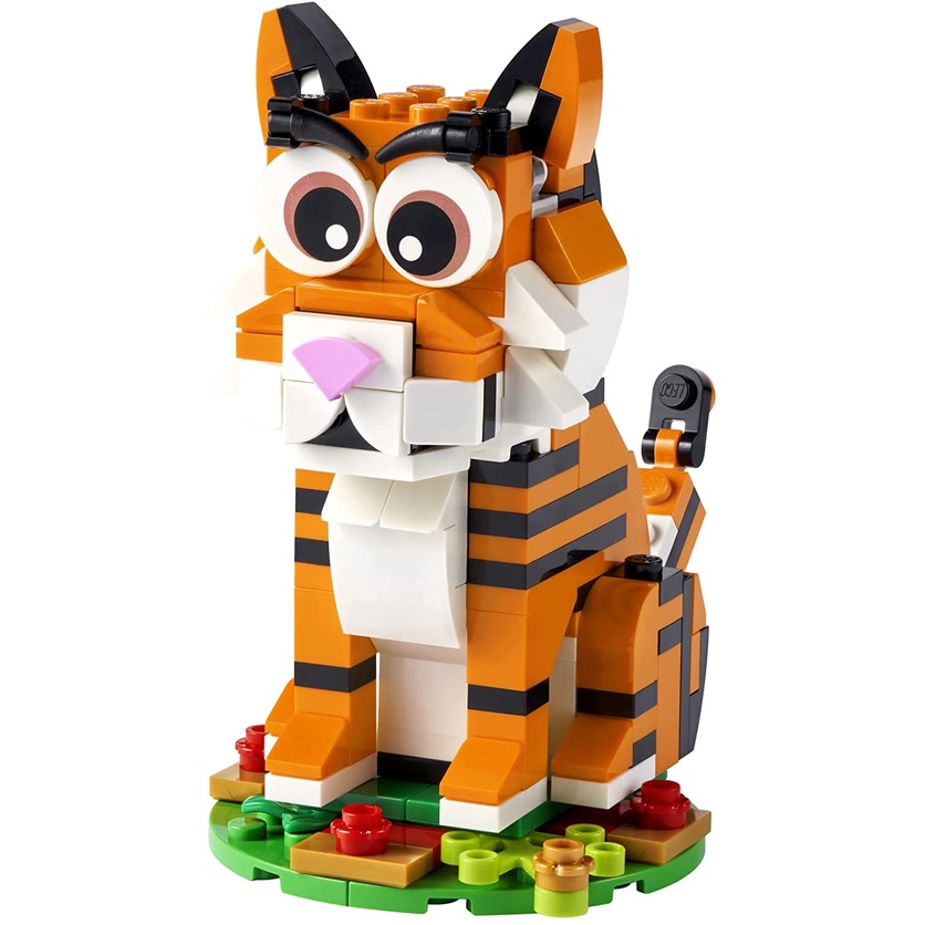 Đồ chơi lego city tàu hỏa chở hàng hóa mã 60198 - tặng kèm set lego con hổ mini