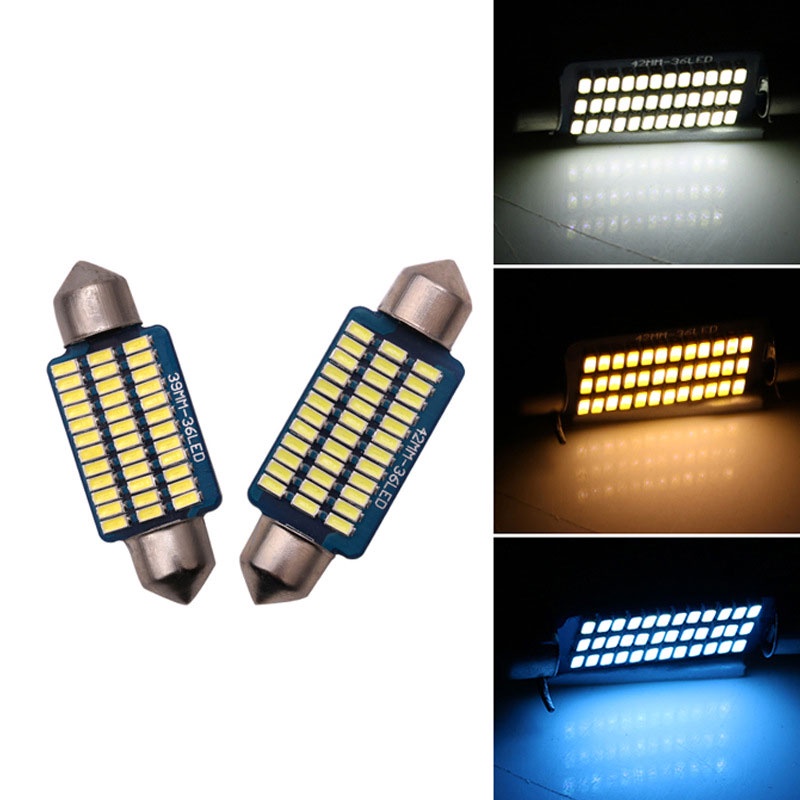 Bóng LED trần, đọc sách, cốp, chip 3014 festoon F3014-36 kích thước 42mm