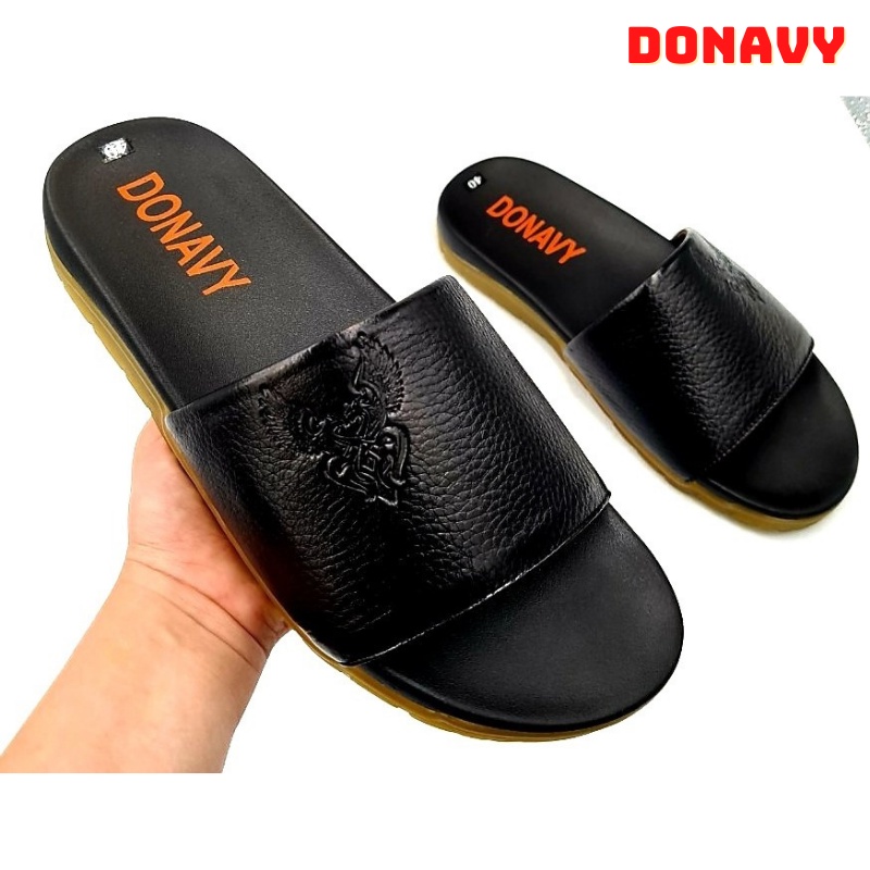 Dép Quai Ngang Nam Da Tự Nhiên DONAVYDB Đế Doctor May Chắc Chắn Bao Đi Mưa D.DBDT