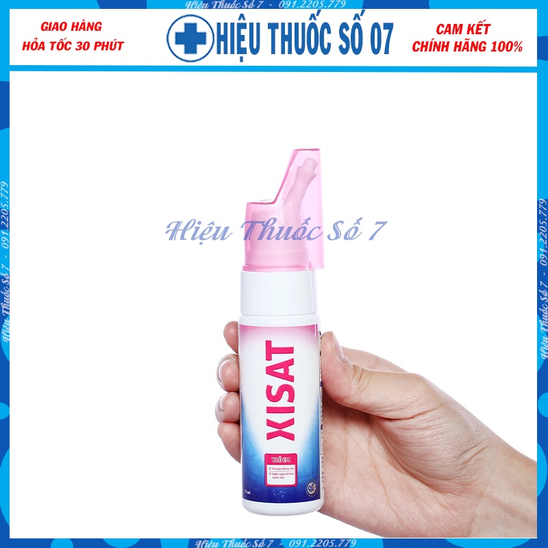 Xịt mũi Xisat chai 75ml trẻ em - Giảm nghẹt - Thông Mũi - Thiên nhiên - An toàn