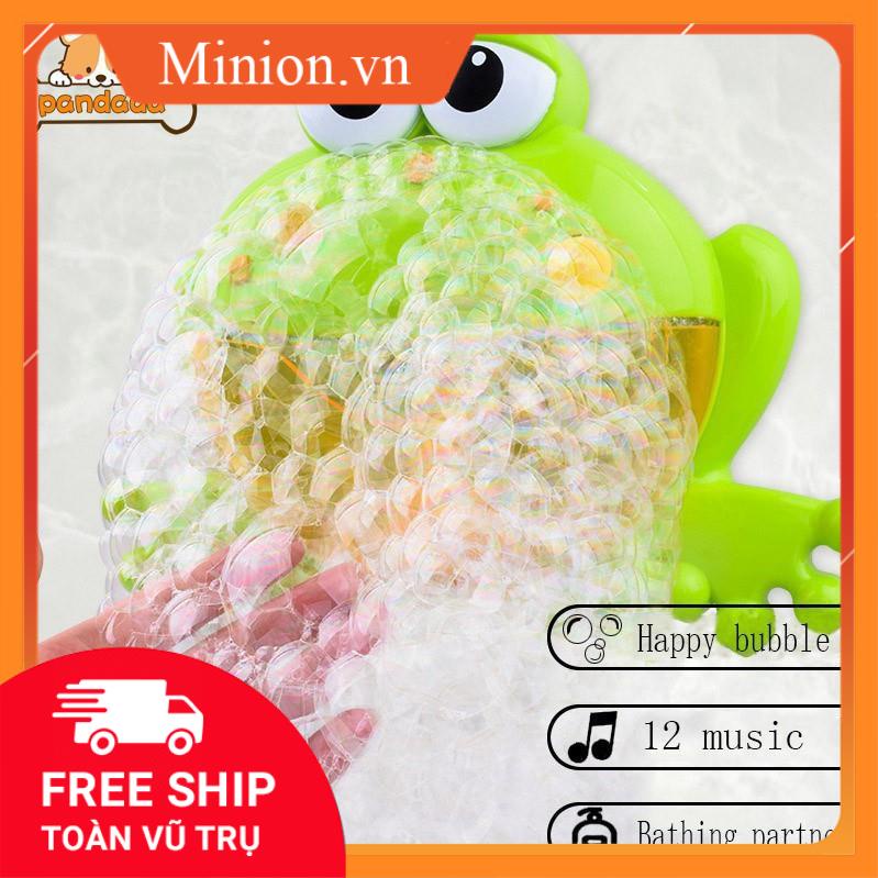 Đồ chơi bồn tắm tạo bọt cho bé hình con ếch - có nhạc cho bé