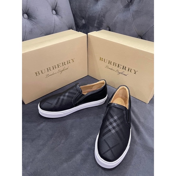 💥CHUẨN 1:1💥Giày slipon BBR da nhập khẩu vân sọc_Giày BBR Nam đế cao su non đúc New