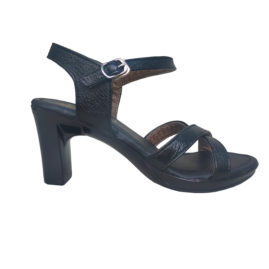 Giày Sandal nữ cao gót 7cm HÀ NAM da bò thật thời trang cao cấp DNU2130