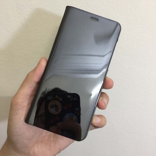 Bao da tráng gương samsung a8, a8 plus