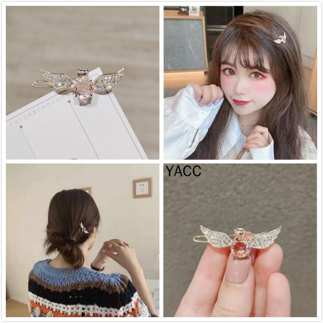 Kẹp Tóc Đính Cánh Ếch Thời Trang Hàn Quốc Cho Nữ
