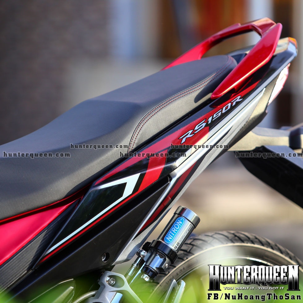 Tem rời cao cấp dán xe Winner RS 150R đỏ bạc. Decal chống nước, không bay màu