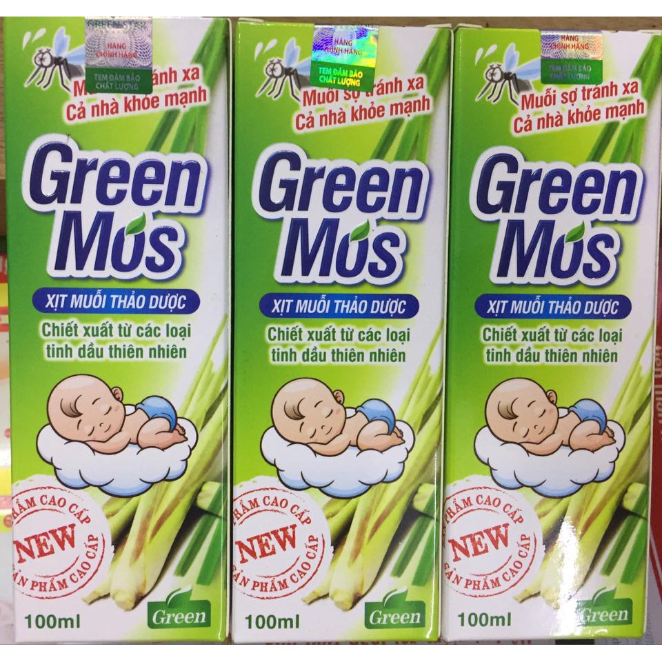 Xịt muỗi GREEN MOS lọ 100ml