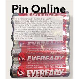 4 viên pin AA Eveready Heavy Duty (Đỏ)