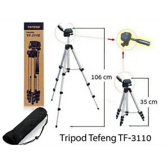 Gậy Chụp Hình 3 Chân Tripod 3110 Tặng Kẹp Điện Thoại | BigBuy360 - bigbuy360.vn