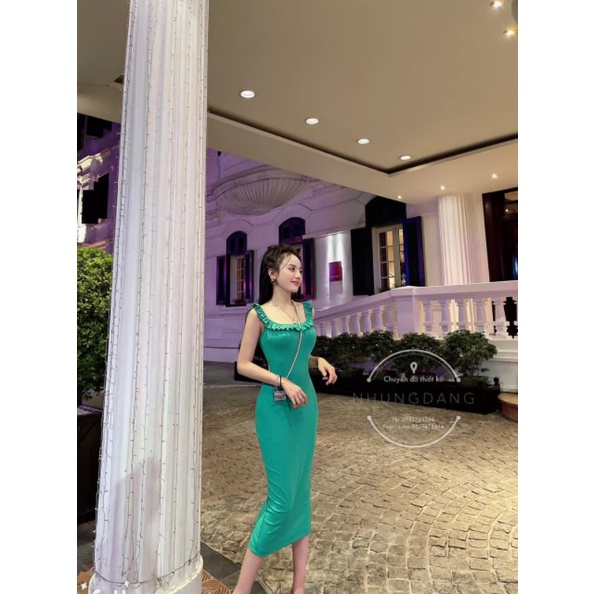 Váy 2 dây bèo ôm body