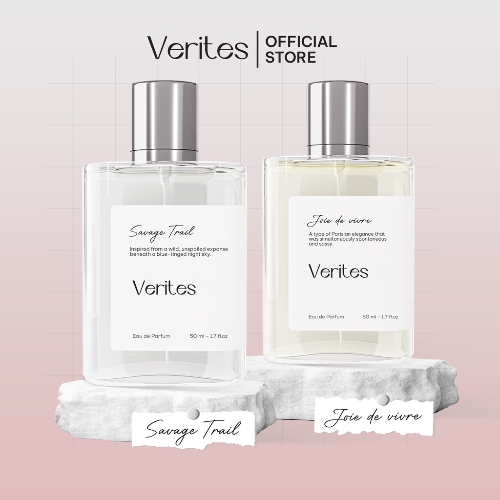 Combo Nước Hoa Đôi Nam Nữ VERITES Sauvage Trail Inspired + Joie De Vivre 50ml x2
