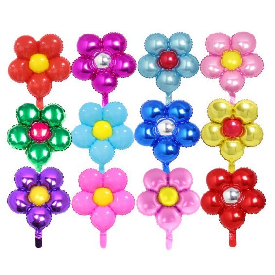 Bóng tráng nhôm trang trí hình hoa (45cm)