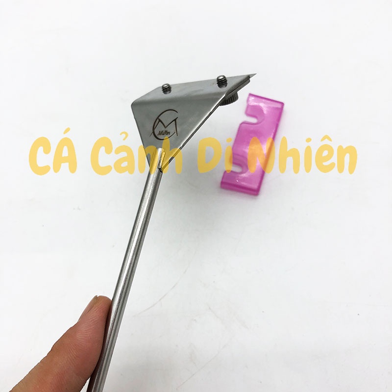 Cây cạo rêu INOX 304 loại bỏ rêu hại bám kính, vệ sinh bể thủy sinh hồ cá cảnh