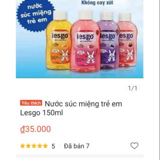 Combo 10 chai nước súc miệng Lesgo 150ml