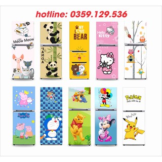 Miếng decal dán tủ lạnh CUTE cao cấp - Miếng dán tủ lạnh chất liệu cao cấp, chống nước