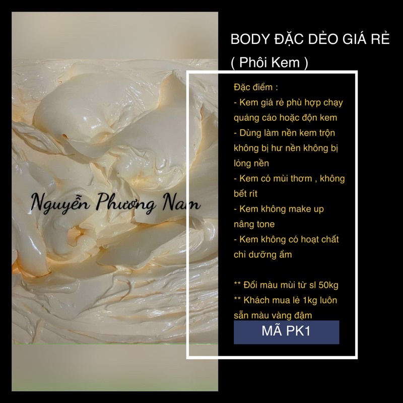 PHÔI KEM NỀN KHÔNG HOẠT CHẤT