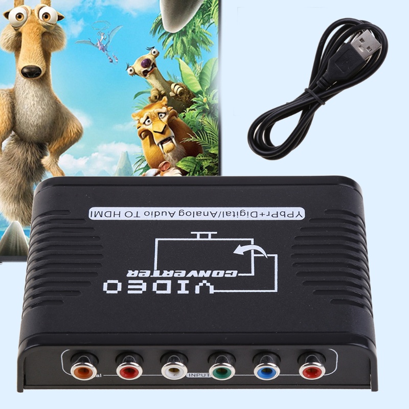Linh Kiện Chuyển Đổi Kết Nối 1080P YPbPr 5RCA RGB + R / L