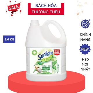 Nước rửa chén Sunlight Thiên Nhiên chai 3.6kg (MỚI)