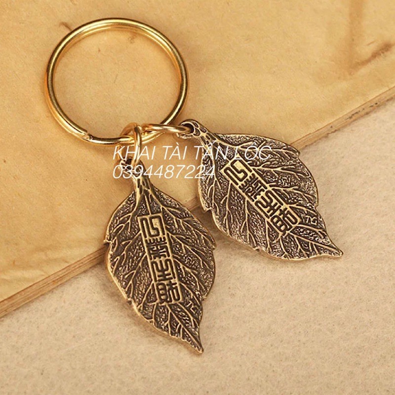 Móc khoá bình an tài Lộc tỳ hưu 3 món bằng đồng