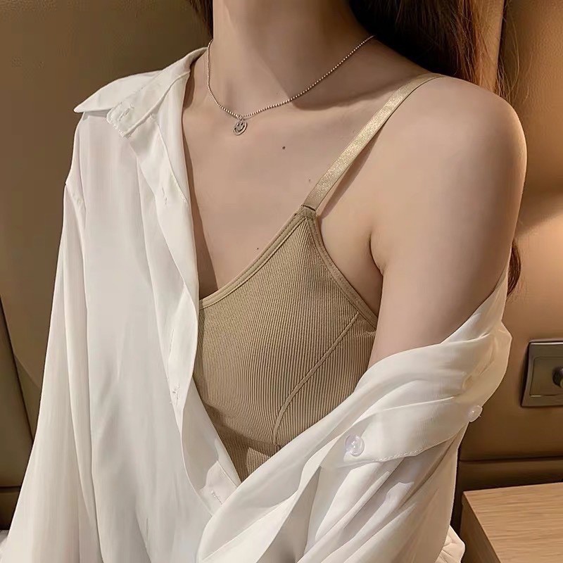 Áo Tập ❤️FREESHIP❤️ Áo Bra Thun Thể Thao Chiết Gân Cực Chất 656 Trang Storeee