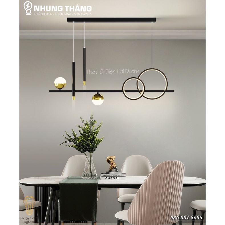 Đèn Thả 6 Bóng DGT-9841 - 3 Chế Độ Ánh Sáng - Decor Trang Trí Phòng Ăn,Phòng Khách Sang Trọng Cao Cấp - Bảo Hành 1 Năm