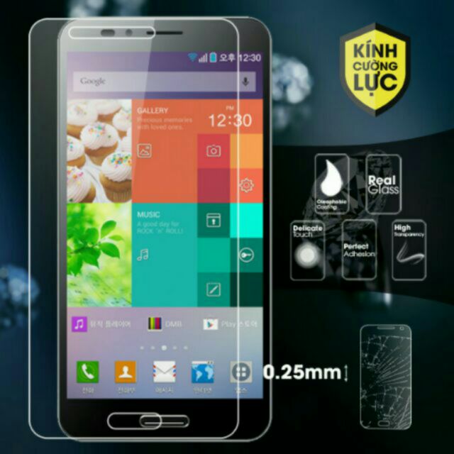 bộ 3 Dán kính cường lực sky A880