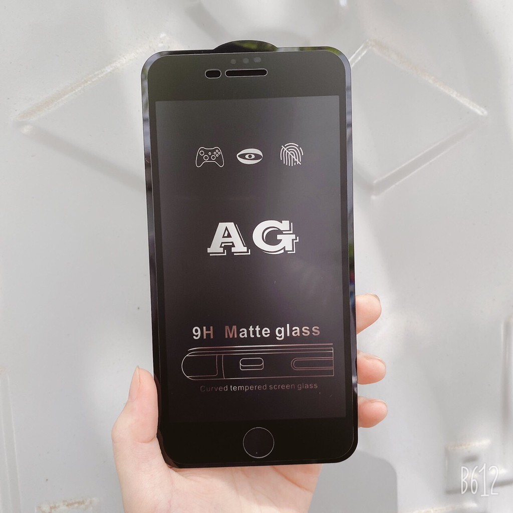 Cường lực chống vân tay AG iPhone Iphone 6/ 6s/ 6plus/7/8/plus/x/xs/Xr/max/11/Pro/max/12/13