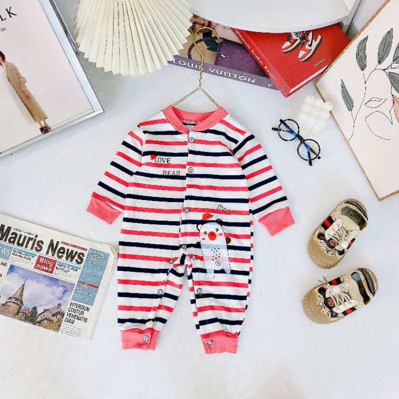 Body Dài Tay Sơ Sinh Vải Cotton, Nhiều Mẫu Cho Bé Trai Bé Gái DK