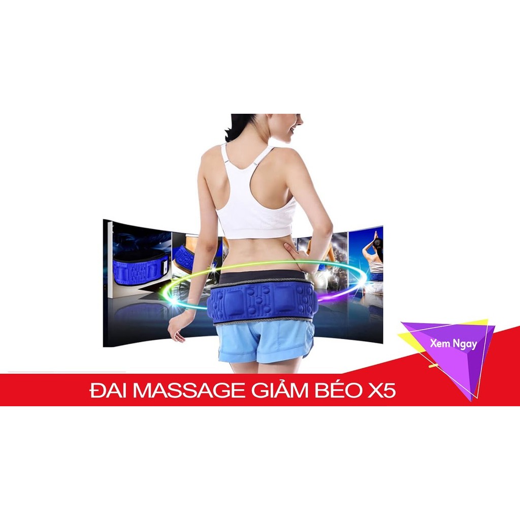 Đai massage giảm béo đánh tan mỡ bụng X5 Hàn Quốc