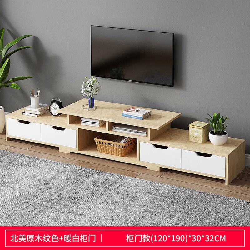 Tủ tv bàn cà phê kết hợp phòng ngủ hiện đại, đơn giản, phong cách bắc âu có kích thước nhỏ, khách gia đình giả