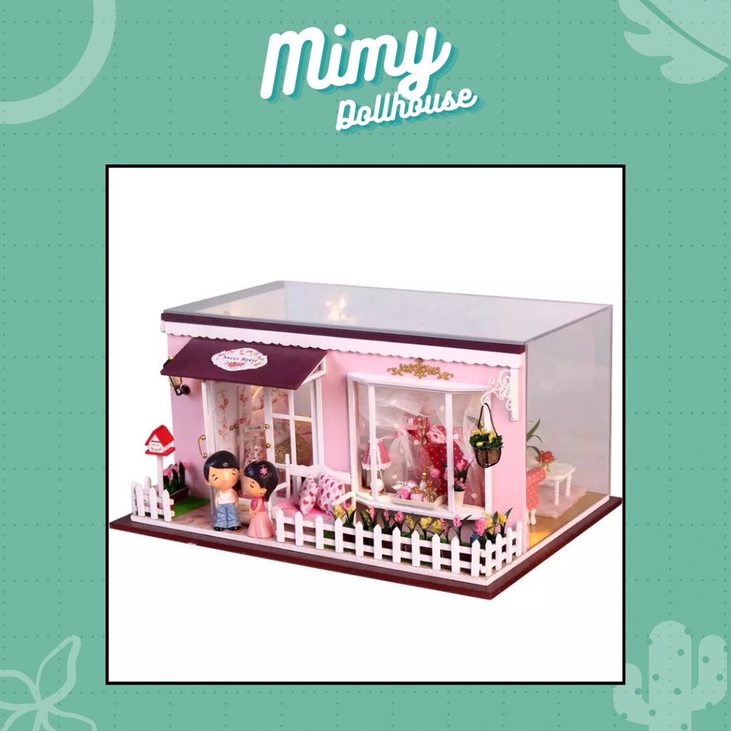 (Tặng mica, keo dán chuyên dụng, đèn...) Mô hình nhà búp bê gỗ Love Actually 13820 tự lắp ráp DIY dollhouse