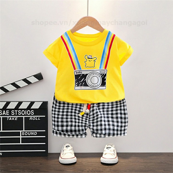 Bộ đồ tết cho bé trai bé gái chất nỉ da cá, bộ quần áo trẻ em 5-14kg