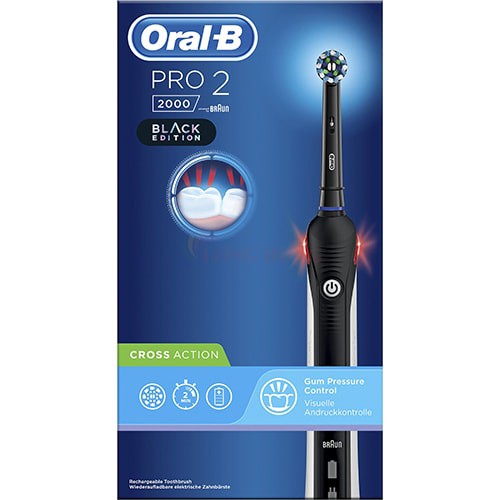 Bàn chải điện Oral-B Pro 2 2000 CrossAction - Hàng nhập khẩu