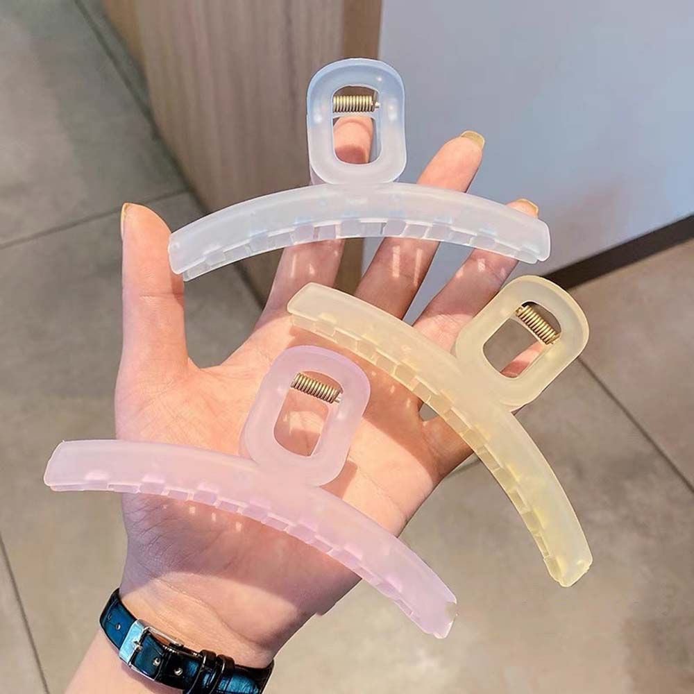 Kẹp Tóc Càng Cua Bằng Acrylic Nhám Nhiều Màu Sắc Phong Cách Hàn Quốc Thanh Lịch Dành Cho Nữ