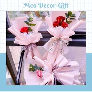 Bó hoa sáp 1 bông làm quà tặng- hoa hồng sáp thơm vĩnh cửu- Quà tặng ý nghĩa