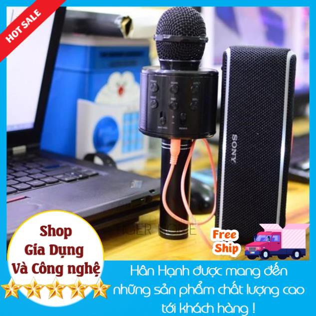 Mic Karaoke Kết Đa Chức năng Kết nối TV, MTB,ĐT,.....kiêm loa bluetooth- kết nối Ra Loa thùng 2021