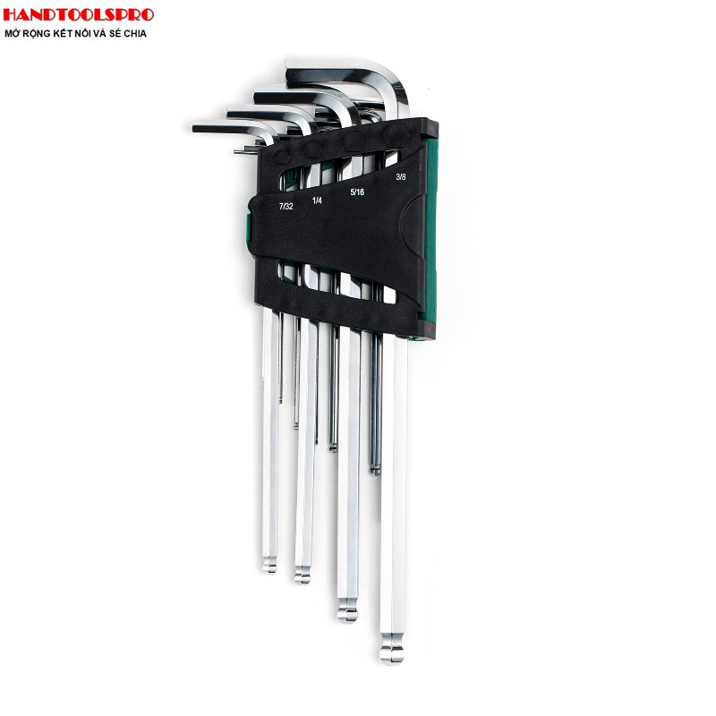 Bộ lục giác đầu bi dài hệ inch Sata 09102