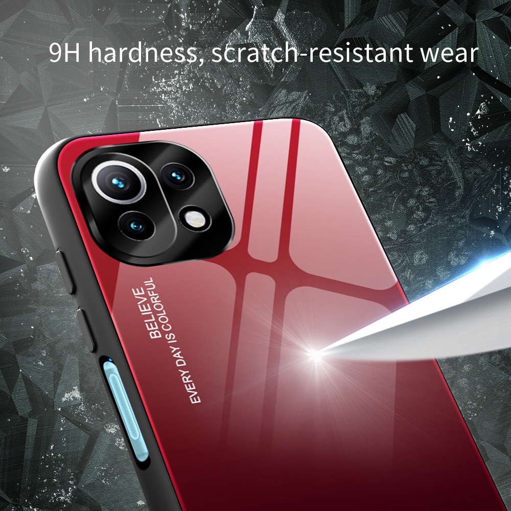 Ốp lưng kết hợp kính cường lực thiết kế thời trang cho Xiaomi Mi 11 Lite 5G NE Ultra Mi11T Xiaomi 11T Pro