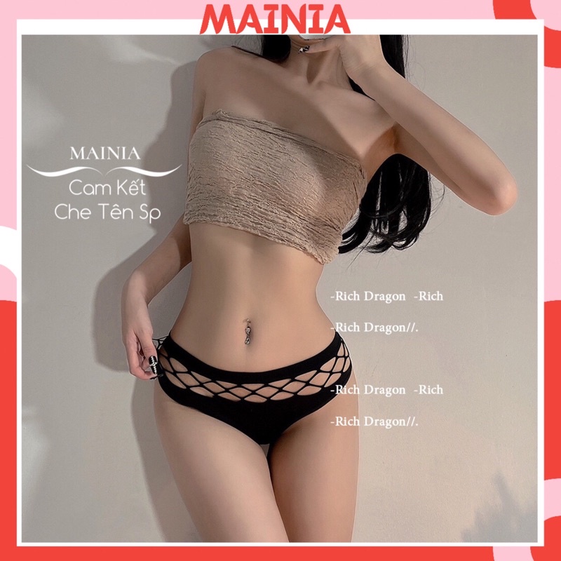 [CÓ XL] Quần Lót Lọt Khe Nữ Mix Lưới Sexy Kiểu Dáng Độc Đáo Siêu Co Giãn Mainia Shop