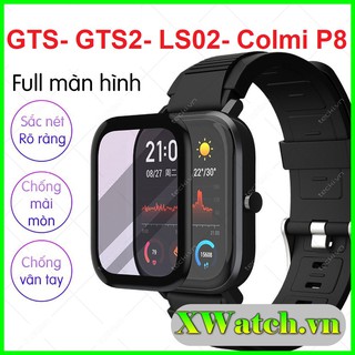 Miếng dán Full viền 3D chống xước bảo vệ màn hình Amazfit GTS / GTS 2 / LS02 / Colmi P8