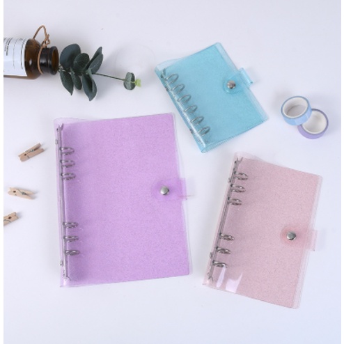 Bìa số A5 planner pp kim tuyến PKS4 refill sổ còng lò xo bullet journal tiện dụng DIY dễ thương