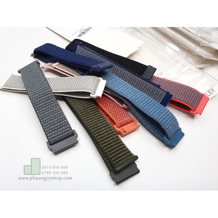 Dây vải thun đồng hồ 20mm, 22mm (chốt thông minh)