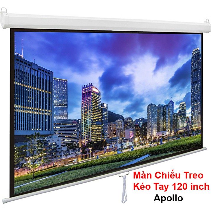 Màn Chiếu Treo Kéo Tay Apollo 120 inch