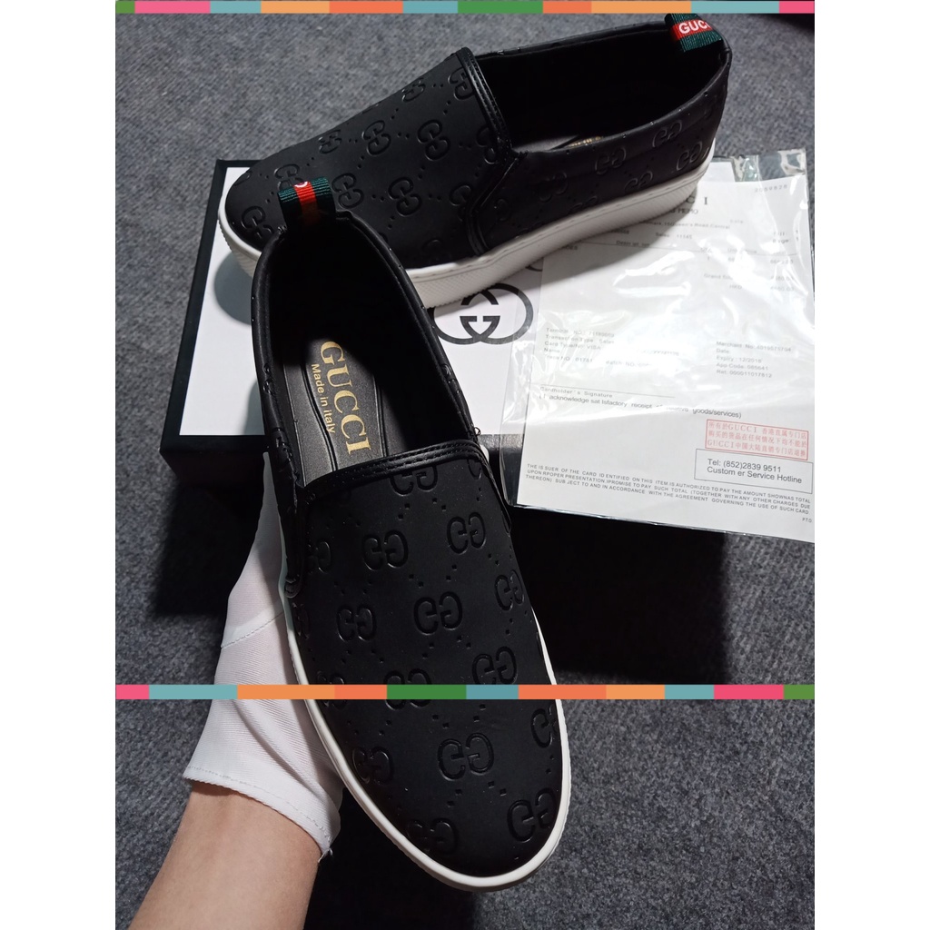 Giày Lười Slip On Nam GC Thời Trang Dễ Phối Đồ Hàng Cao Cấp Full Box