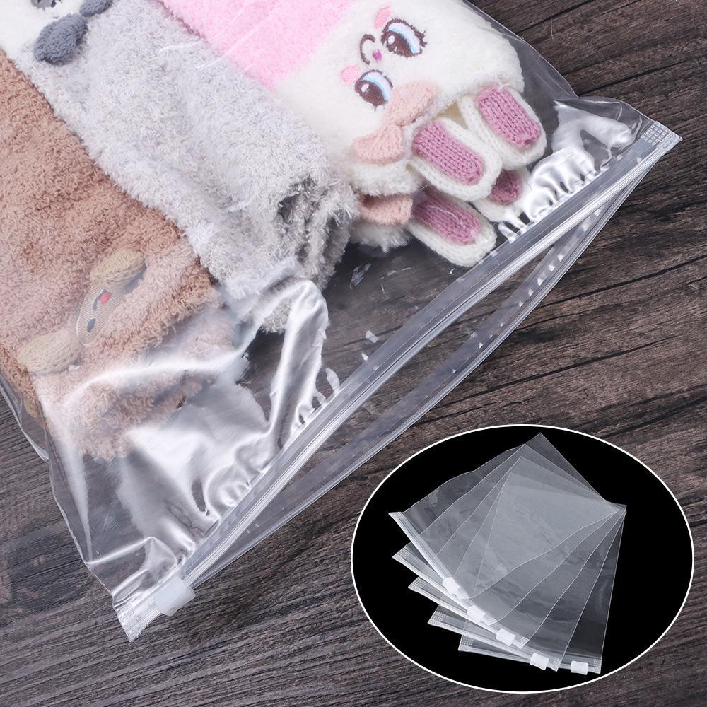 ORIENTLII Bộ 5 Túi Nhựa Trong Suốt Chống Thấm Nước