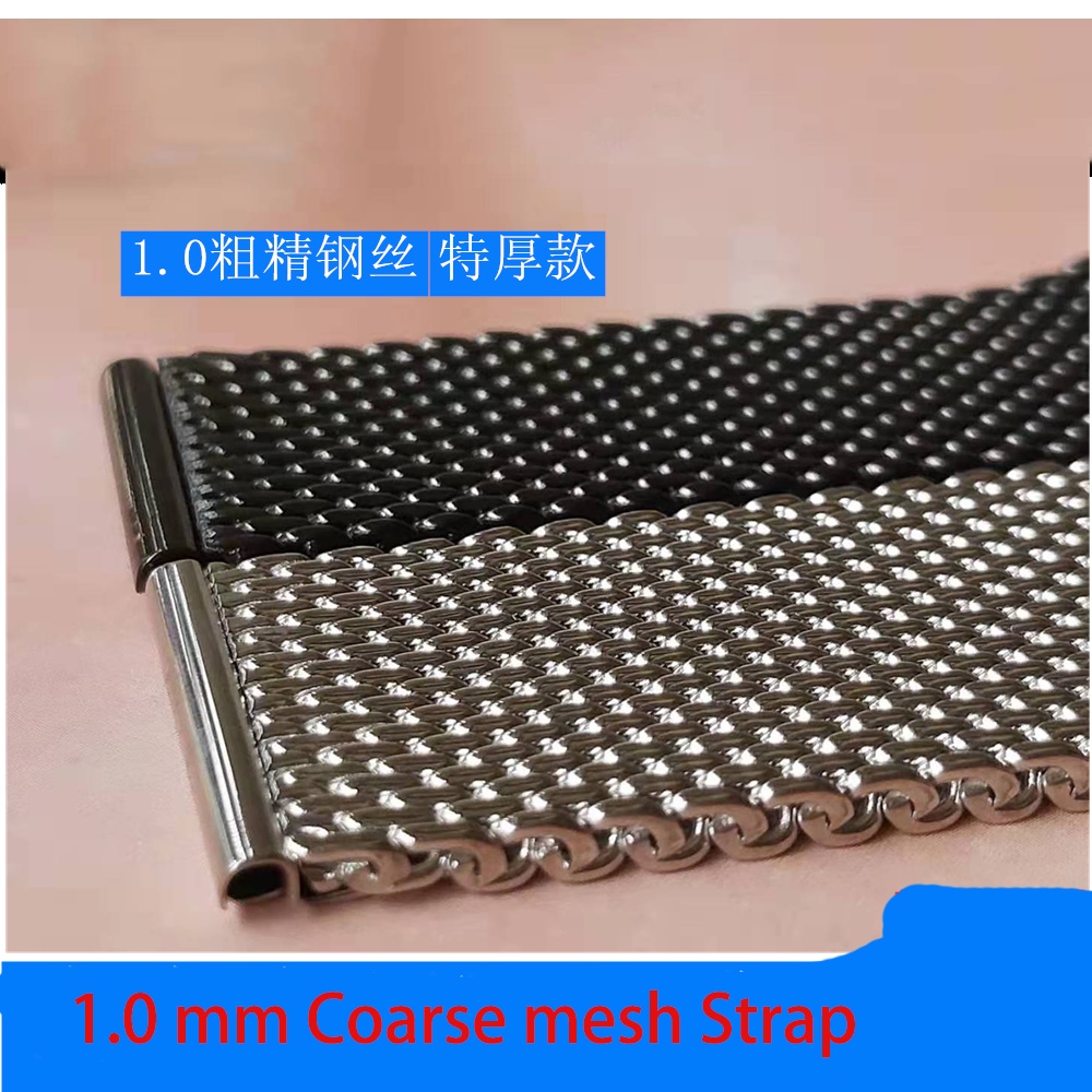 Dây Đeo Đồng Hồ Bằng Thép Không Gỉ 1.0mm Dày 3mm 18Mm 20mm 22mm 24mm