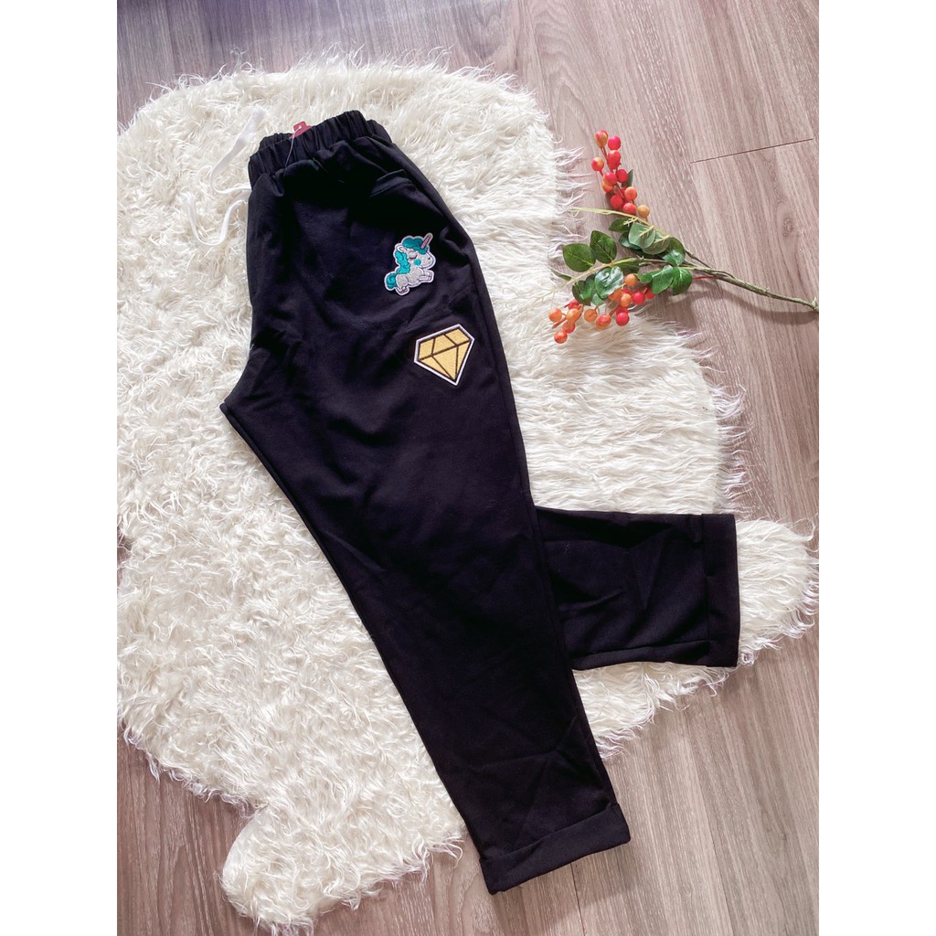 quần dài sticker UNISEX bigsize 70-100kg