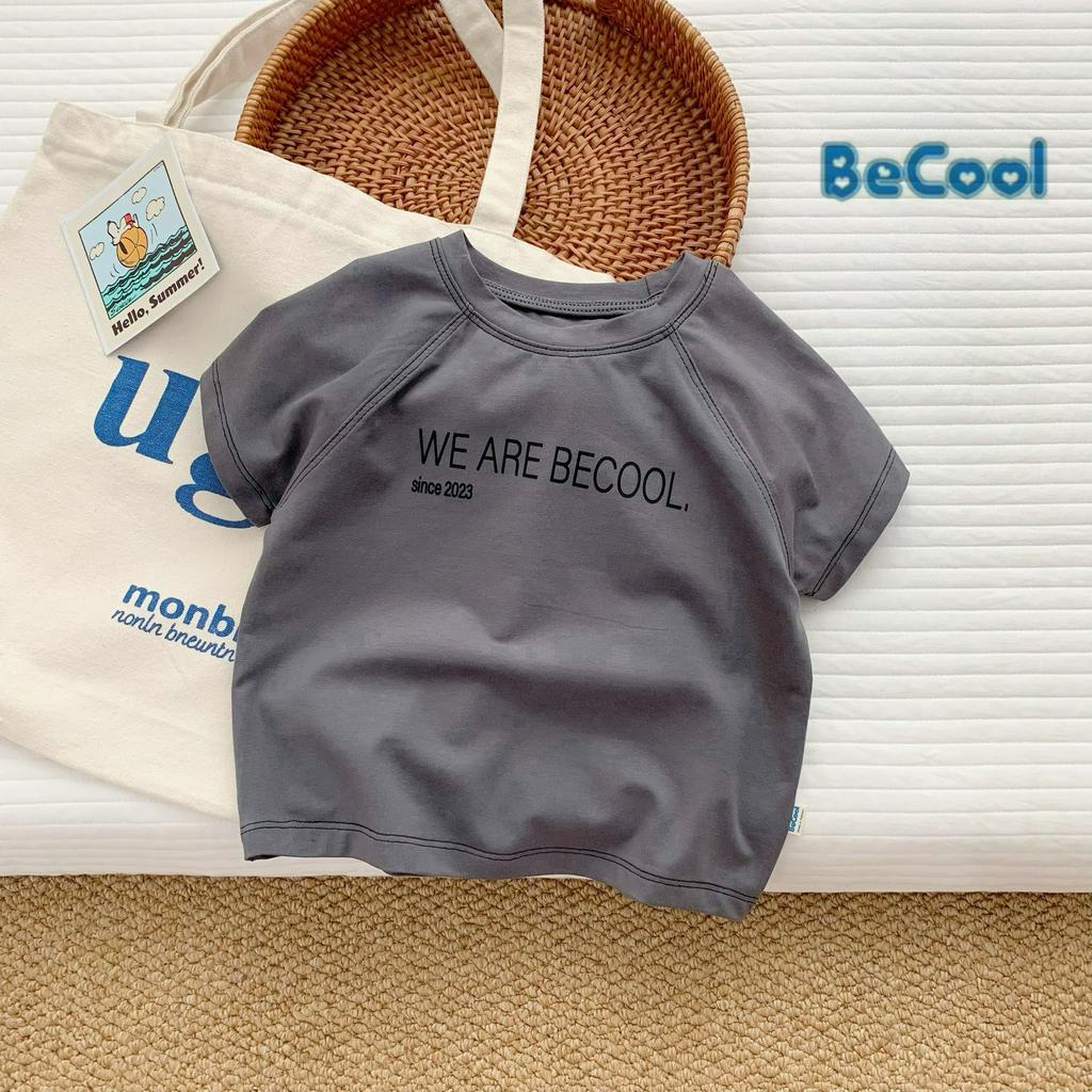 Áo Thun Cộc Tay Cho Bé Trai Chất Cotton Cao Cấp, Áo Phông Cho Bé BECOOL Từ 10 - 26kg